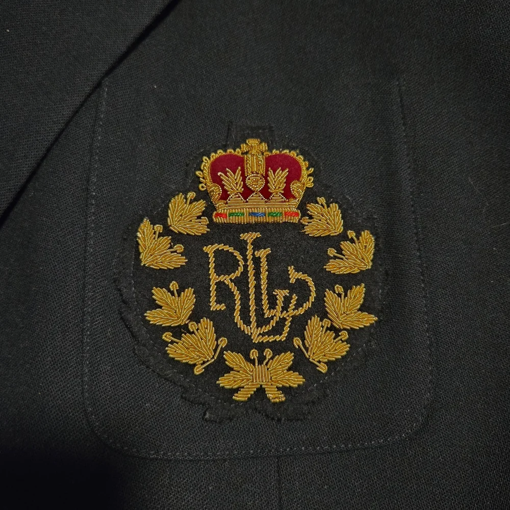 Lauren Ralph Lauren Black Women's Wool Crest Blazer - Picture 3 of 7
